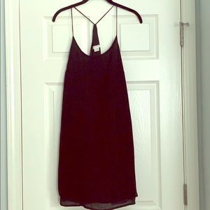 Black slip dress